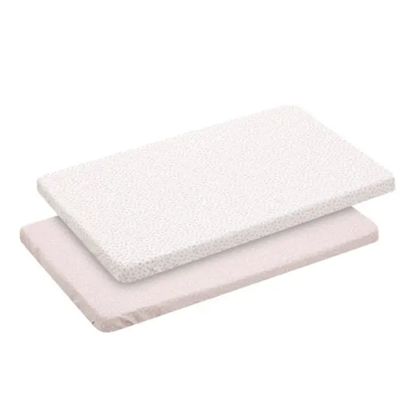 Bajera minicuna pack 2 uds. 50x82x10 cm liberty rosa
