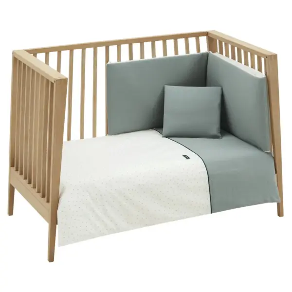 Jgo 2 pcs.f.nordica cuna 70 magia verde 110x170x3 cm