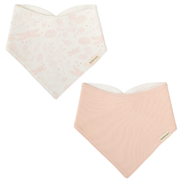 Babero bandana pack 2 Dafne 14 B|Rosa 43x21 - Bimbidreams