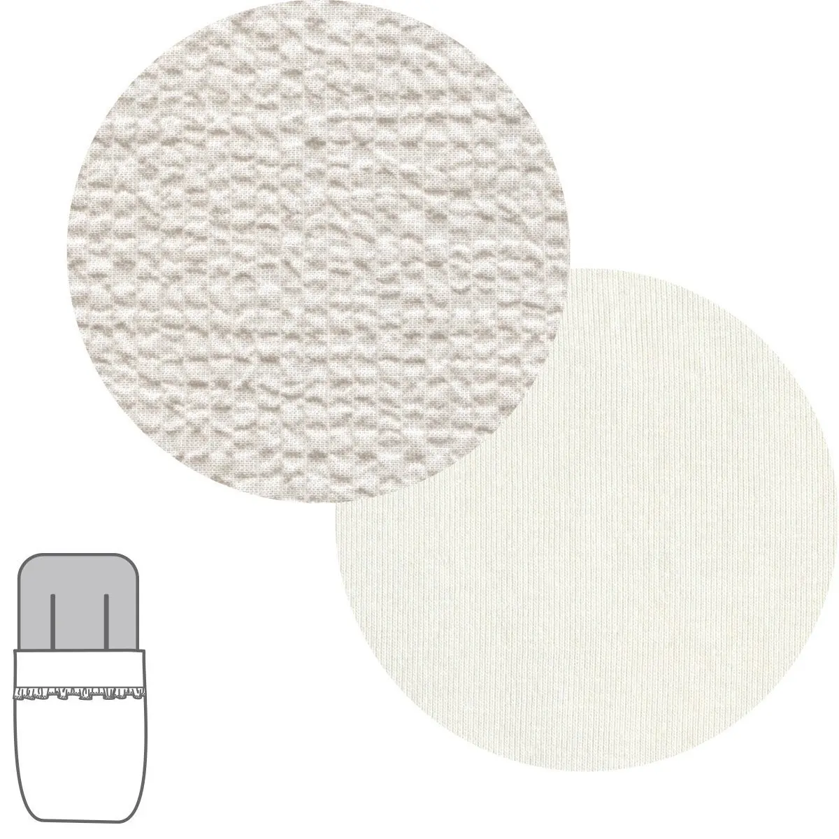 Saco silla tokyo universal soft crudo 43x92x5 cm - Imagen 2