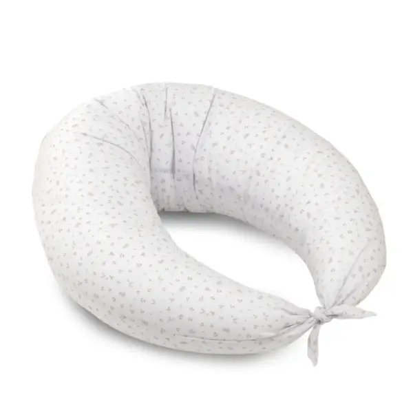 Cojin de lactancia luna 80x185x16 cm plumeti rosa