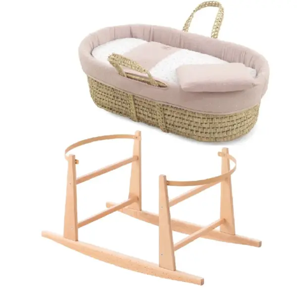 Moises palma acolch+pata m.nat plumeti rosa/natural 39x80x61 cm