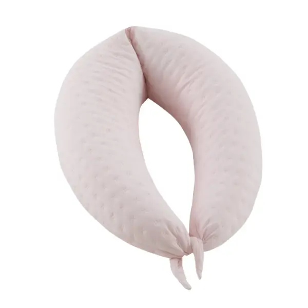 Cojin de lactancia luna 80x185x16 cm soft rosa