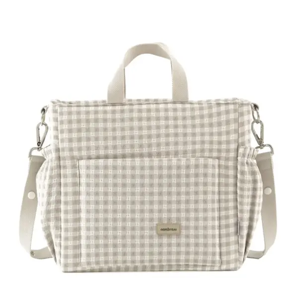 Bolso maternal pack vicky beige 16x43x37 cm
