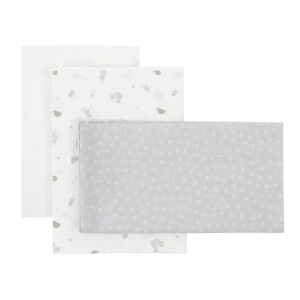 Sabana moises/carro 3 pcs 35x80x1 cm ardi gris