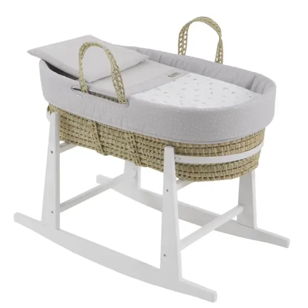 Moises palma acolch+pata m.bco ardi gris/bco 39x80x61 cm