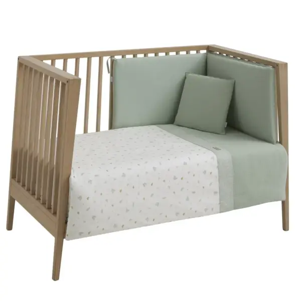 Jgo 2 pcs.f.nordica cuna 60 ardi verde 100x140x3 cm