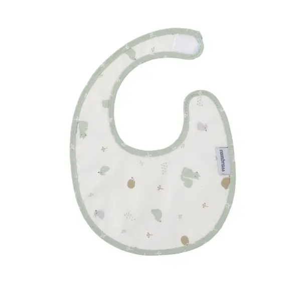 Babero redondo con velcro ardi verde 16x19x1 cm