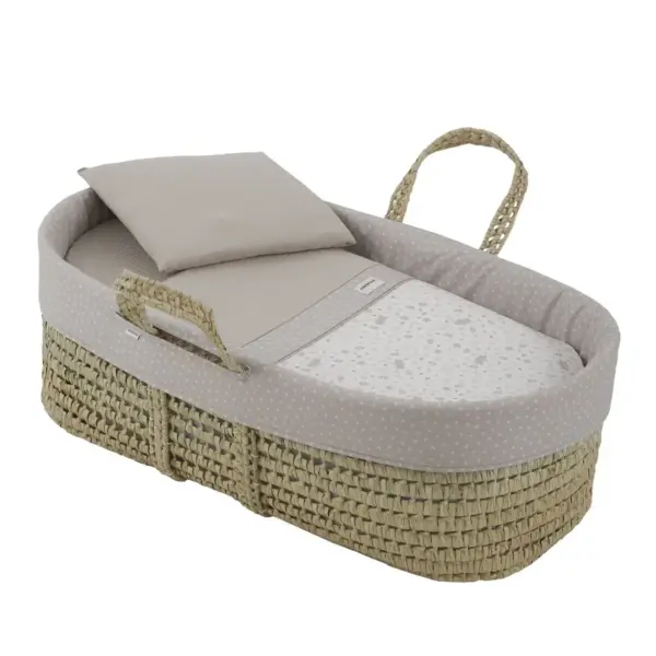 Moises de palma acolchado une abete beige 39x80x25 cm
