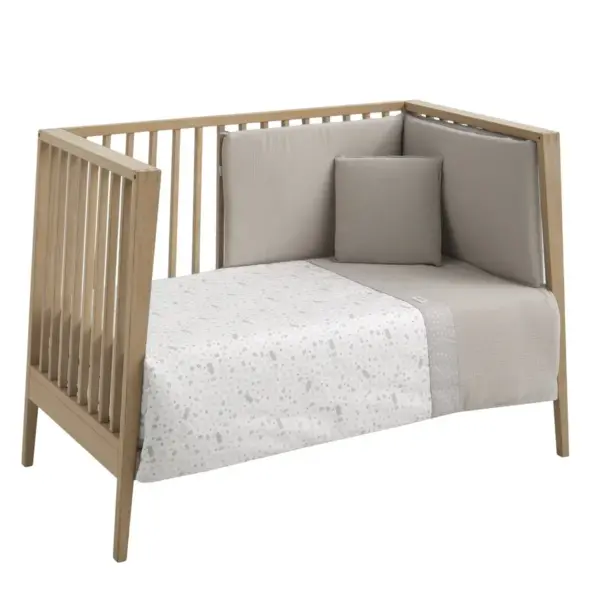Jgo 2 pcs.f.nordica cuna 70 abete beige 110x170x3 cm