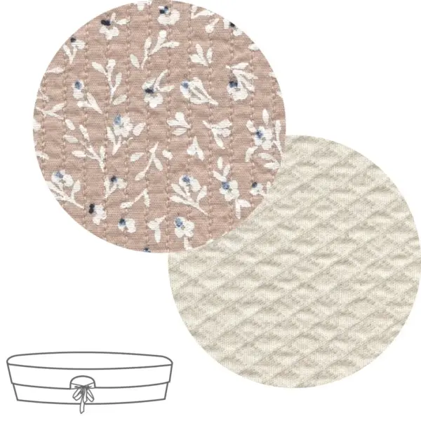 Cubre cuco capazo cremall.rev. rustic beige 35x75x35 cm