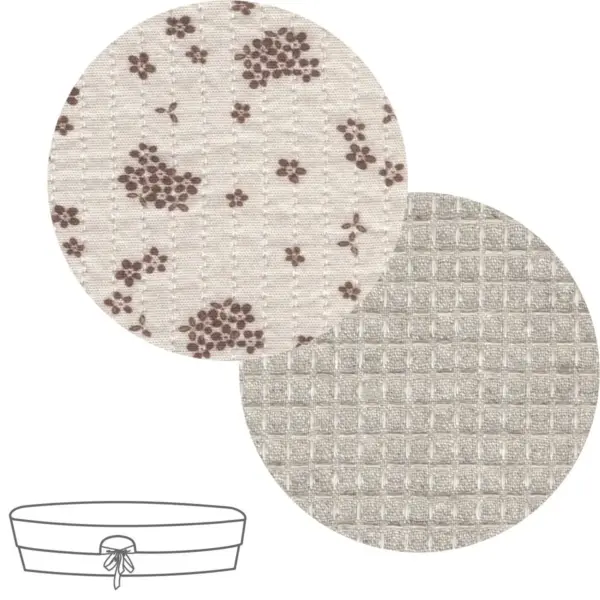 Cubre cuco capazo cremall.rev. naturale marron 35x75x35 cm