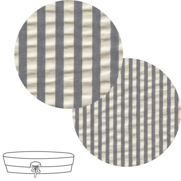 Cubre cuco capazo cremall.rev. derby gris 35x75x35 cm