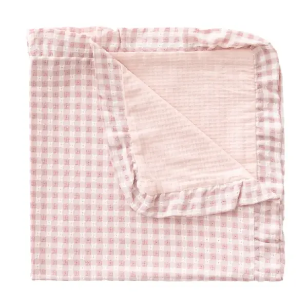 Manta reversible 65x65x1 cm vicky rosa