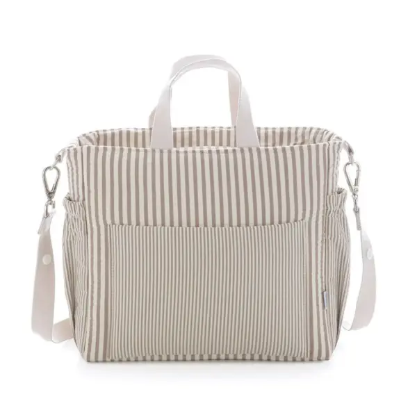 Bolso maternal pack derby beige 16x43x37 cm