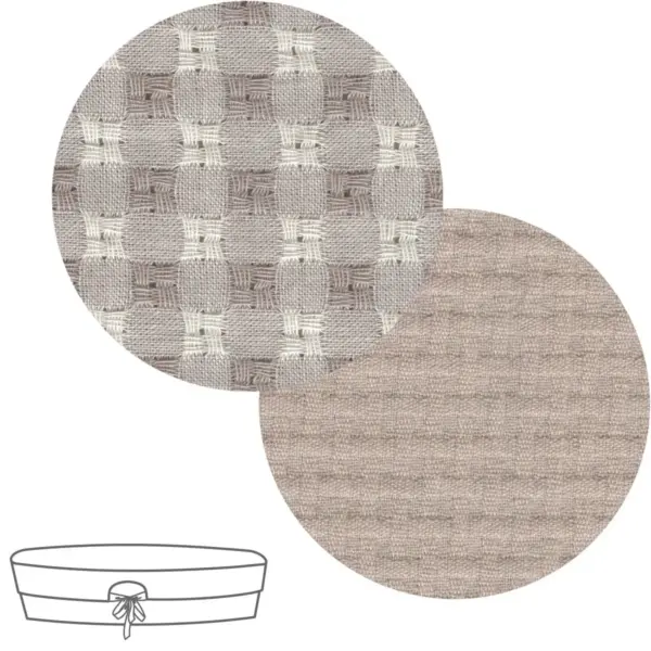 Cubre cuco capazo reversible vicky beige 35x75x35 cm