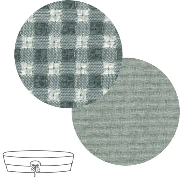 Cubre cuco capazo reversible vicky verde 35x75x35 cm