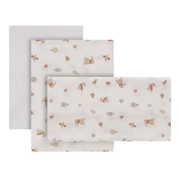 Sabana minicuna 3 pcs 50x90x1 cm senda beige