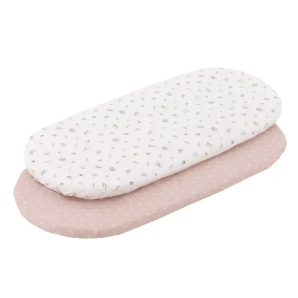 Bajera moises/carro pack 2 ud. 35x80x7 cm calma rosa