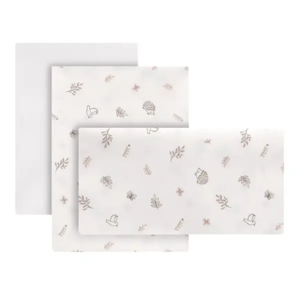 Sabana moises/carro 3 pcs 35x80x1 cm calma rosa
