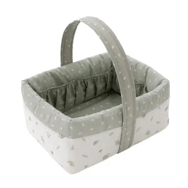 Cesta canastilla 22.5x29x29 cm calma verde