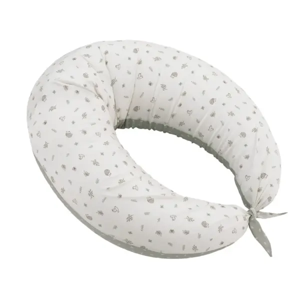Cojin de lactancia luna 80x185x16 cm calma verde