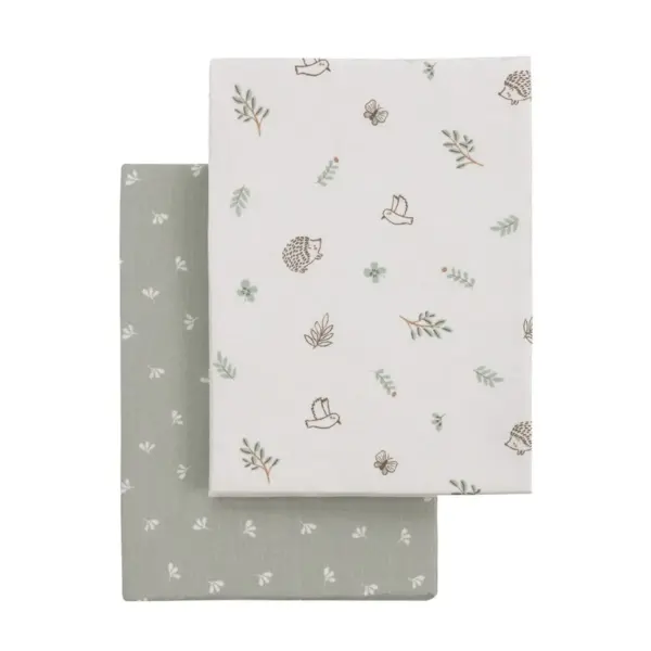 Bajera minicuna pack 2 uds. 50x82x10 cm calma verde