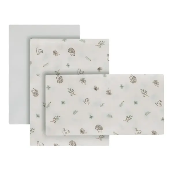 Sabana cuna 3 pcs (cuna 60) 60x120x1 cm calma verde