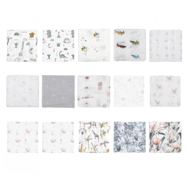 Muselina bambú pack 17 surtidas 98 Surtido 120x120 - Bimbidreams