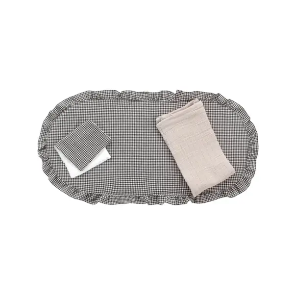 Pack colcha capazo polo black 35x75x1 cm