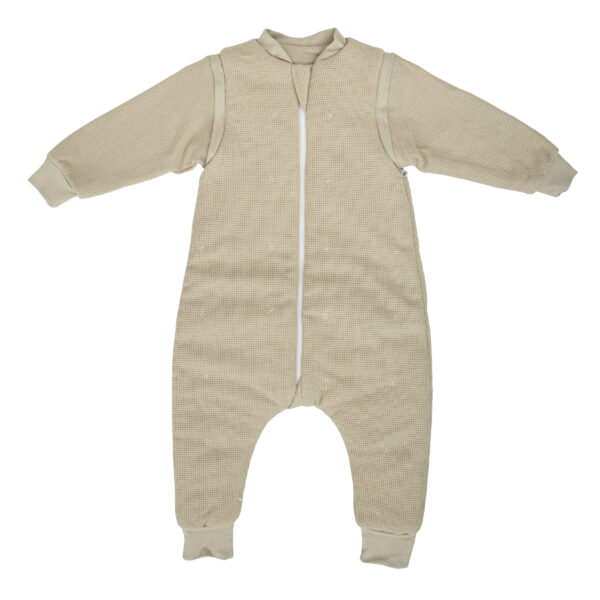 Saco pijama con pies Waffle 06 Verde 75 cm (1 - 12m) - Bimbidreams