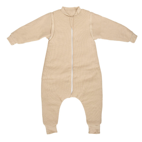 Saco pijama con pies Waffle 00 Lino 85 cm - Bimbidreams