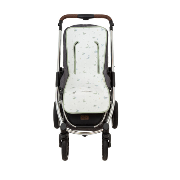 Colchoneta silla paseo estampada Trex 16 B|Verde 35x83 - Bimbidreams
