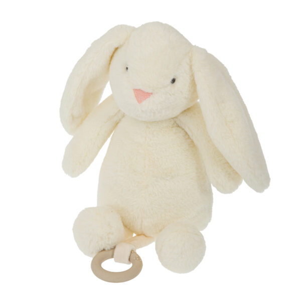 Peluche musical Conejito 01 Blanco 30 cm - Bimbidreams