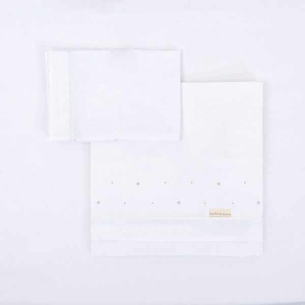 Juego sabanas microlina poliester 100% 3 piezas  Punts 20 B|Gris Minicuna (50x80 - 90) - Bimbidreams