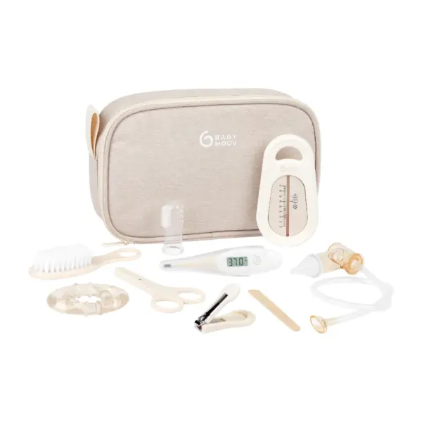 neceser de cuidados bebe Sand Babymoov con 9 accesorios esenciales