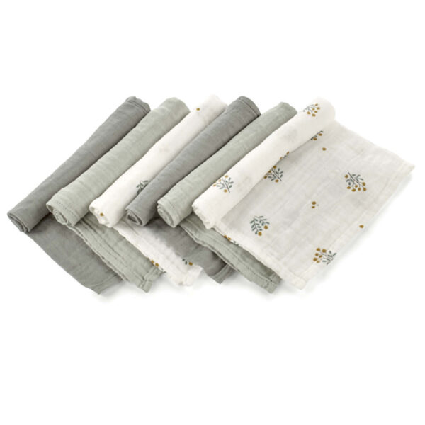 Pack 6 muselinas de bambú Jané 35x35 cm suaves y prácticas