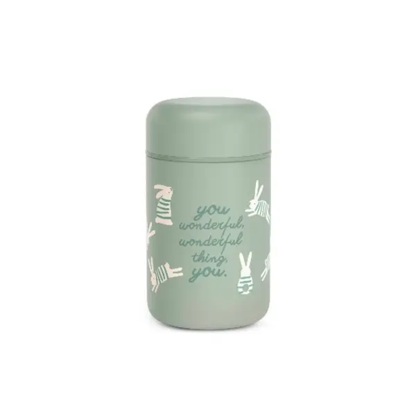 Termo papillero Wonderland 26 verde Suavinex 400 ml.