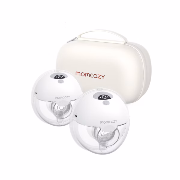 Sacaleches Momcozy M5 doble con su estuche