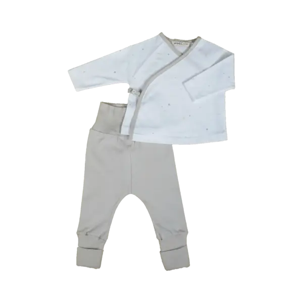 Jubón+Polaina ROMBO Gris BeigSonpetit