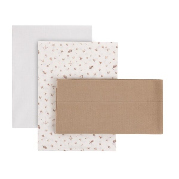 SABANA MINICUNA 3 PCS 50x90x1 CM MINIMAL M.L. BEIGE