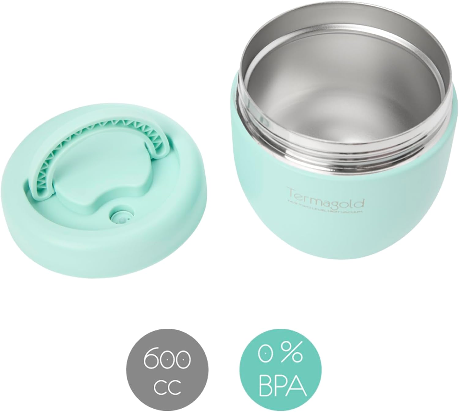 Termo papillero 600 ml Onna acero inoxidable - Imagen 3