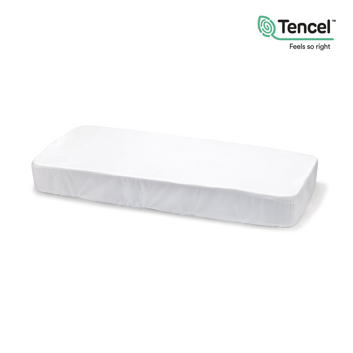 BAJERA AJUST.IMPER.TENCEL-C.70 70x140x19 CM LISO E BLANCO& Cambrass
