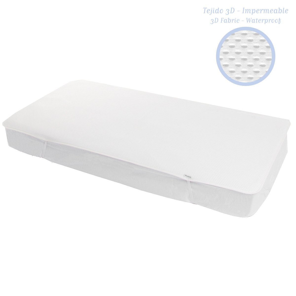 PROTECTOR COLCHON 3D-CUNA 60 60x120x1 CM LISO E UNICO& Cambrass