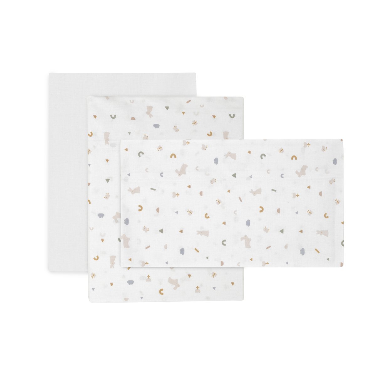 SABANA MOISES/CARRO 3 PCS 80x120x1 CM RABBIT BEIGE& Cambrass