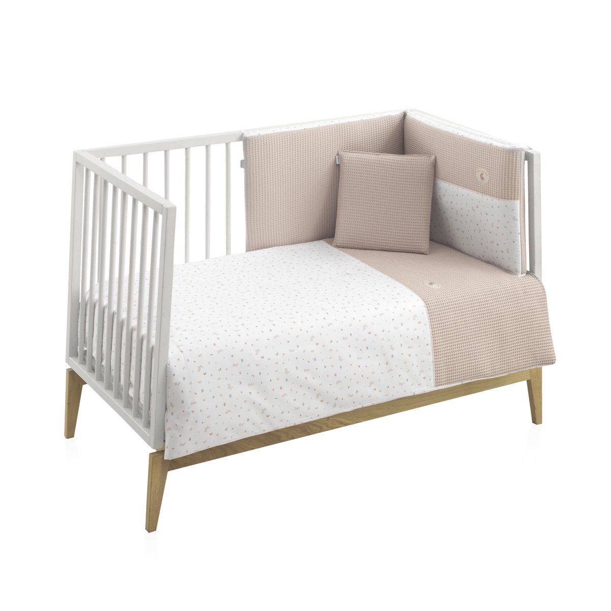 JGO 2 PCS.F.NORDICA CUNA 70 RABBIT BEIGE 110x170x3 CM& Cambrass