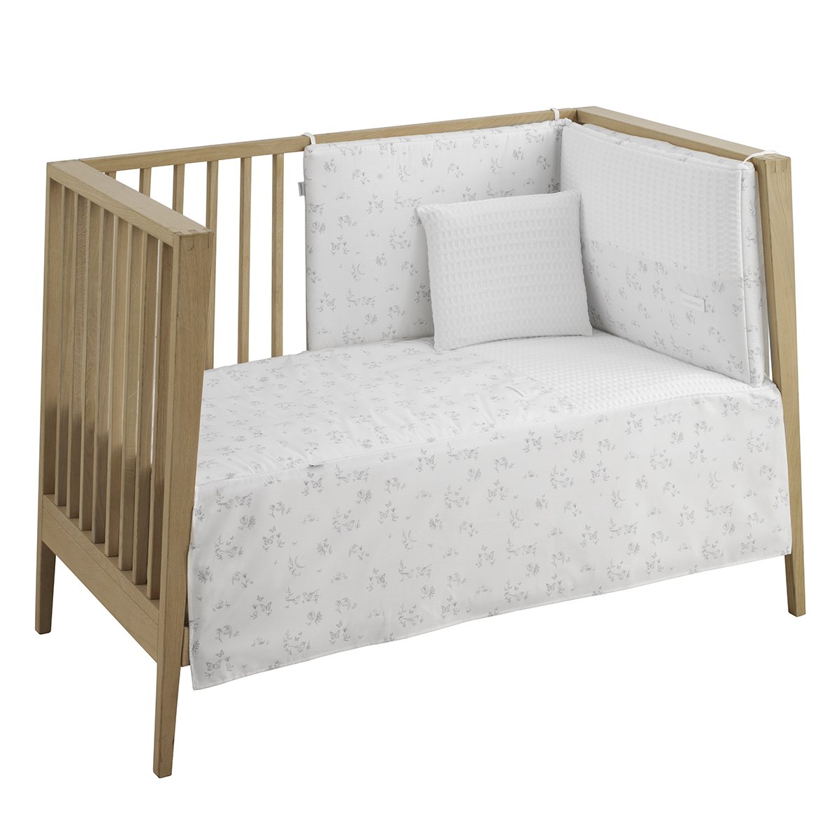 JGO 2 PCS.COLCHA I-V. CUNA 60 MERLO CRUDO 60x120x3 CM& Cambrass