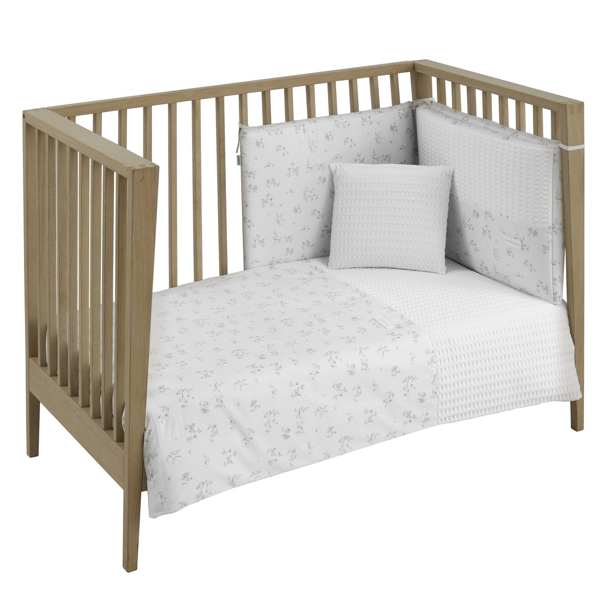 JGO 2 PCS.F.NORDICA CUNA 70 MERLO CRUDO 110x170x3 CM& Cambrass