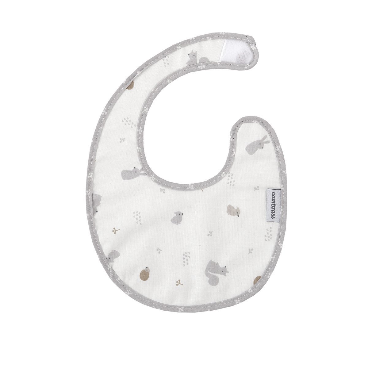 BABERO REDONDO CON VELCRO ARDI GRIS 16x19x1 CM& Cambrass