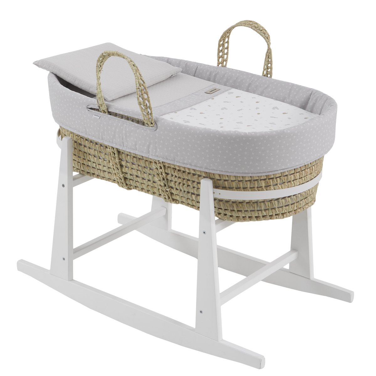 MOISES PALMA ACOLCH+PATA M.BCO ARDI GRIS/BCO 39x80x61 CM& Cambrass